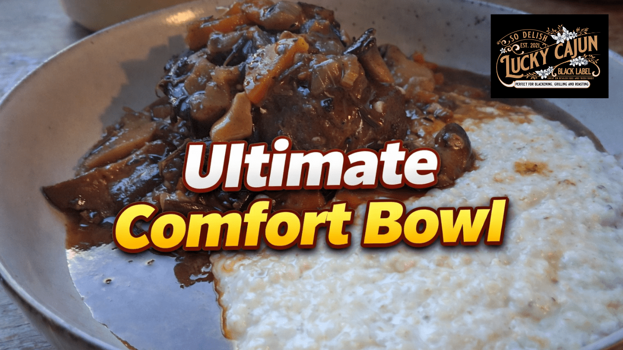 Beef Osso Buco (Shank Braise) Over Creamy Grits - Lucky Cajun Hand Made Seasoning