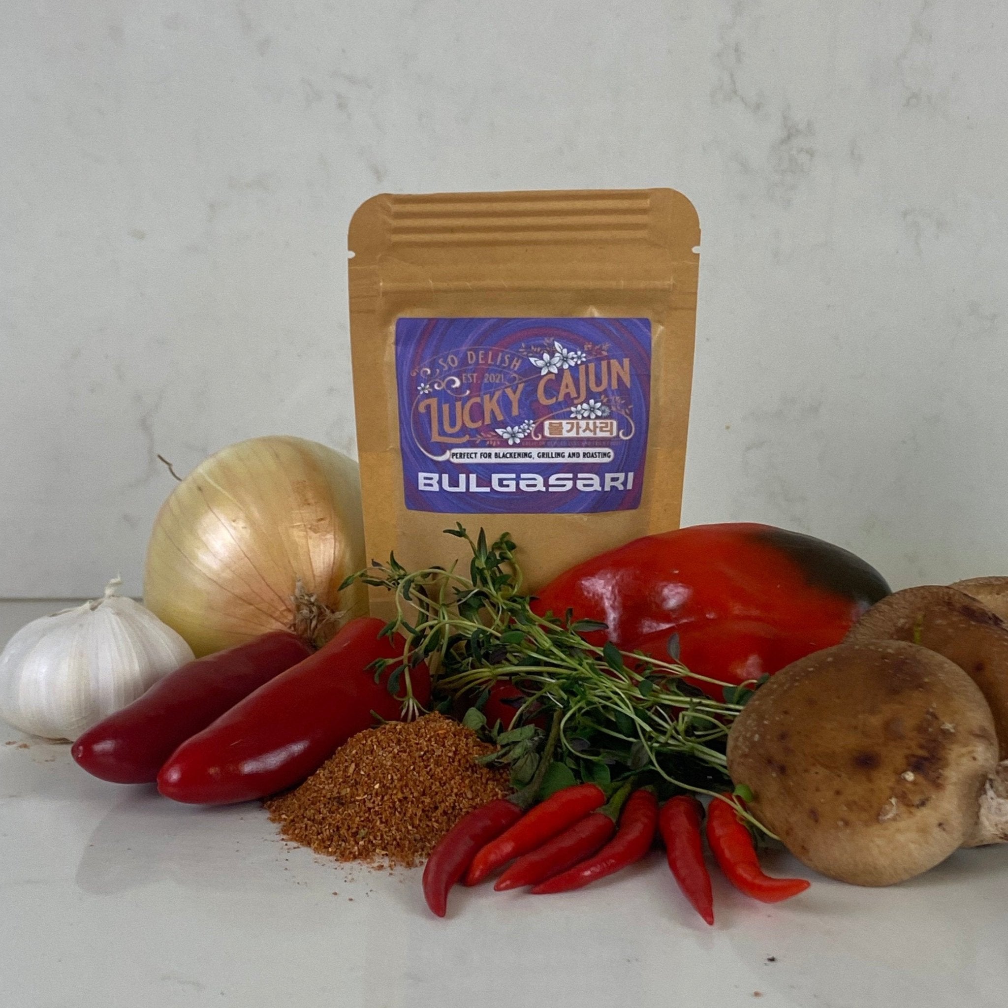 Lucky Cajun Bulgasari - A Bold Cajun - Korean Fusion Seasoning - Lucky Cajun Hand Made Seasoning