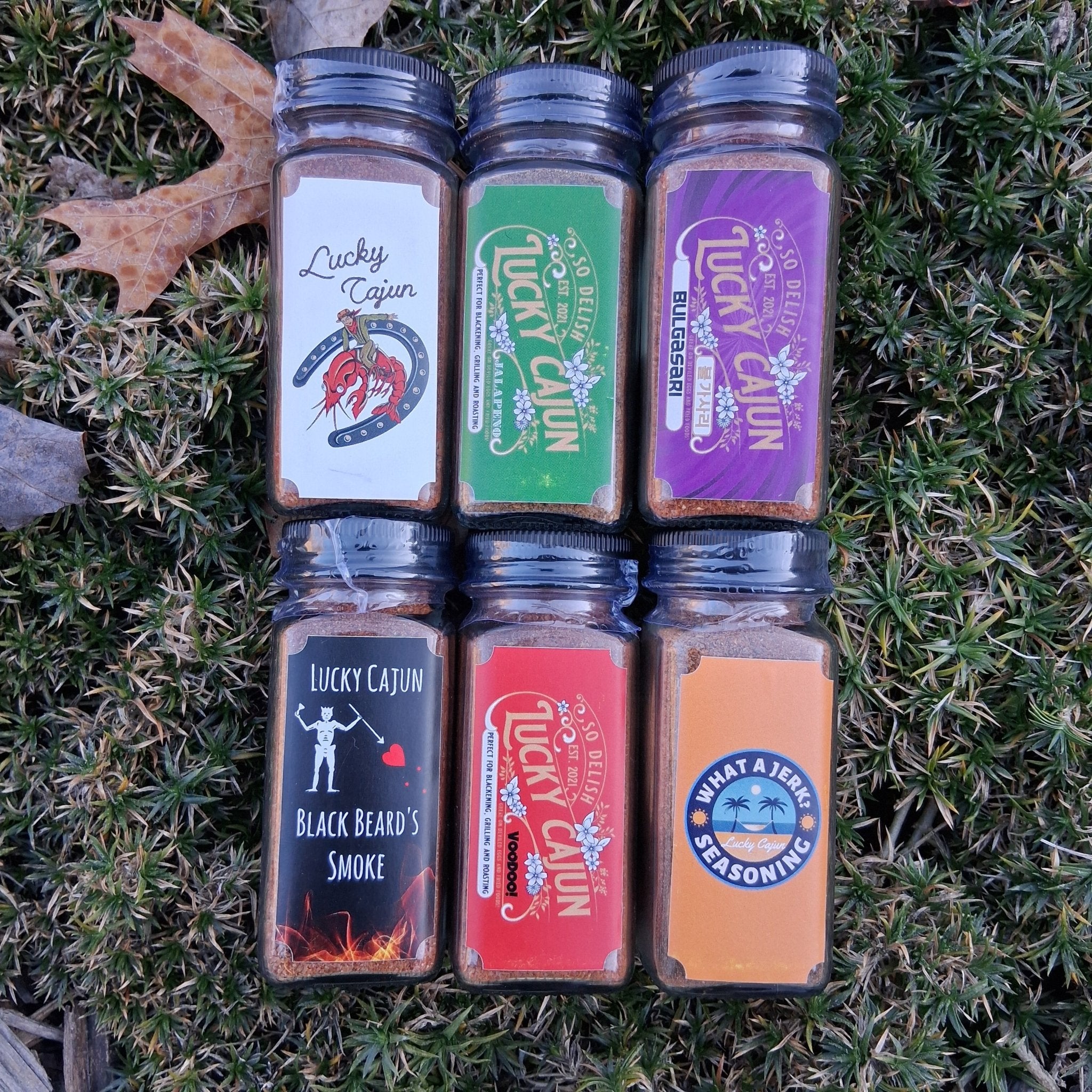 The Grill Master 6 - Pack - Lucky Cajun Hand Made Seasoning