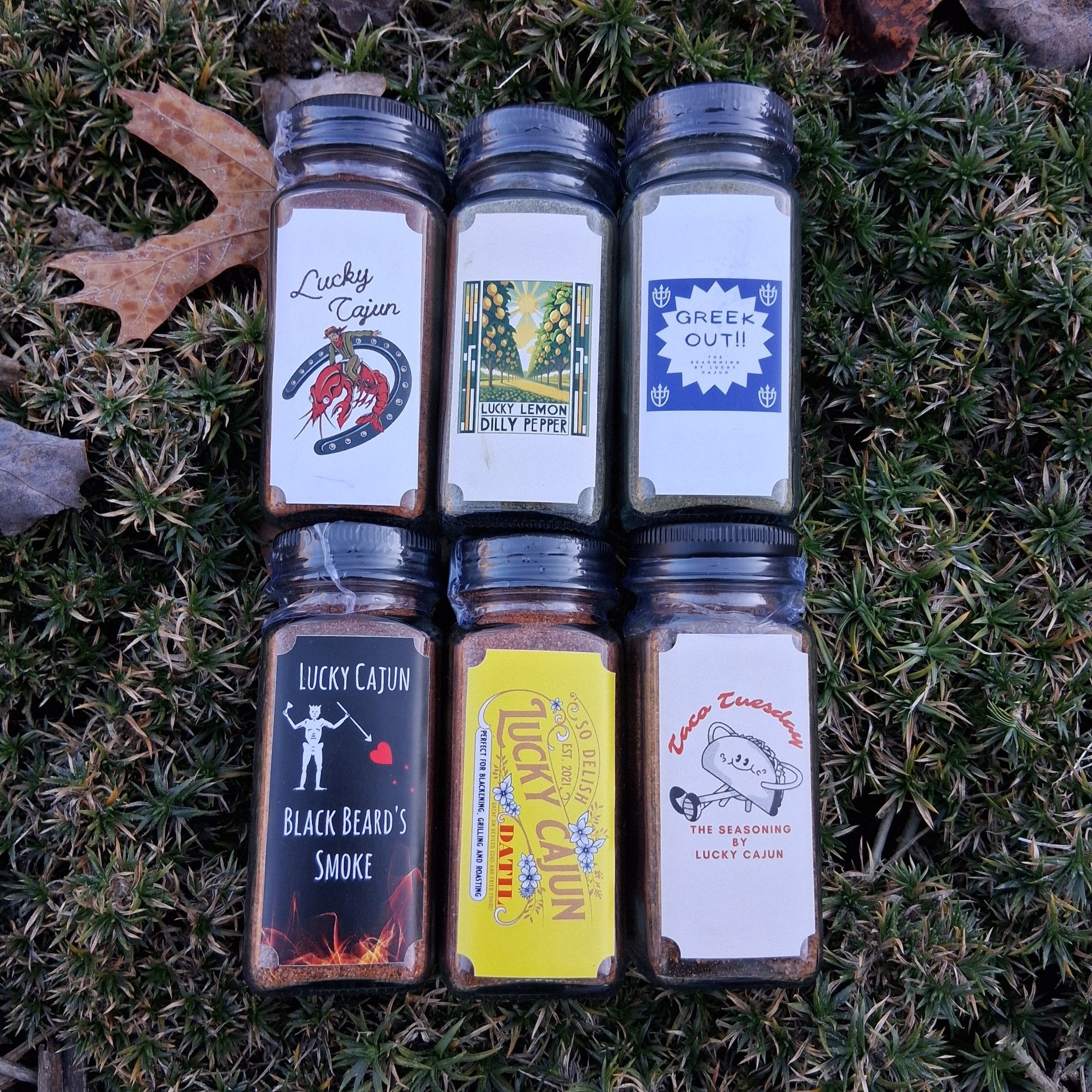 The Ultimate Flavor 6 - Pack - Lucky Cajun Hand Made Seasoning