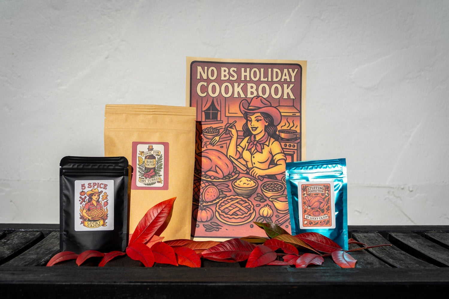 Lucky Cajun Holiday Survival Kit including 5-Spice seasoning blend used in Southern mulled wine holiday cider and warm drinks by Beverage Director Lucas Smith of The Line Hotel Washington DC