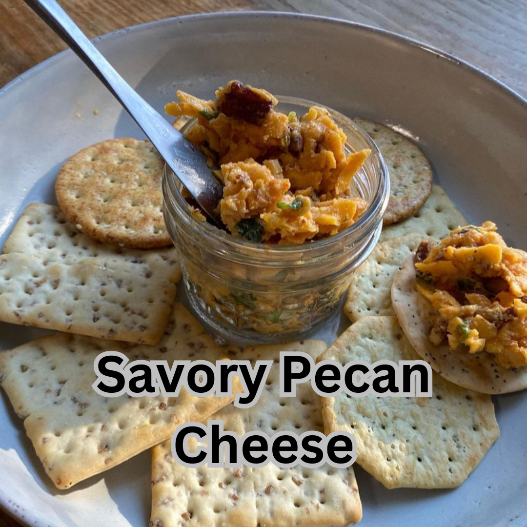 Savory Pecan Cheese Spread with Lucky Cajun Black Label