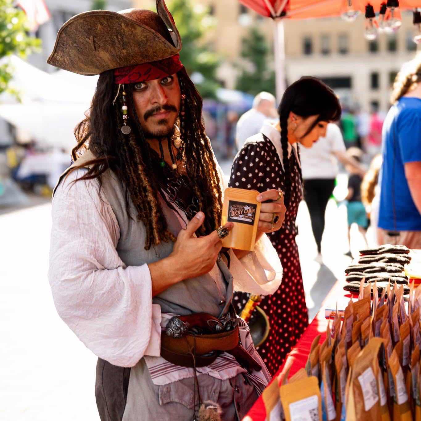 Pirate with Lucky cajun Seasoning