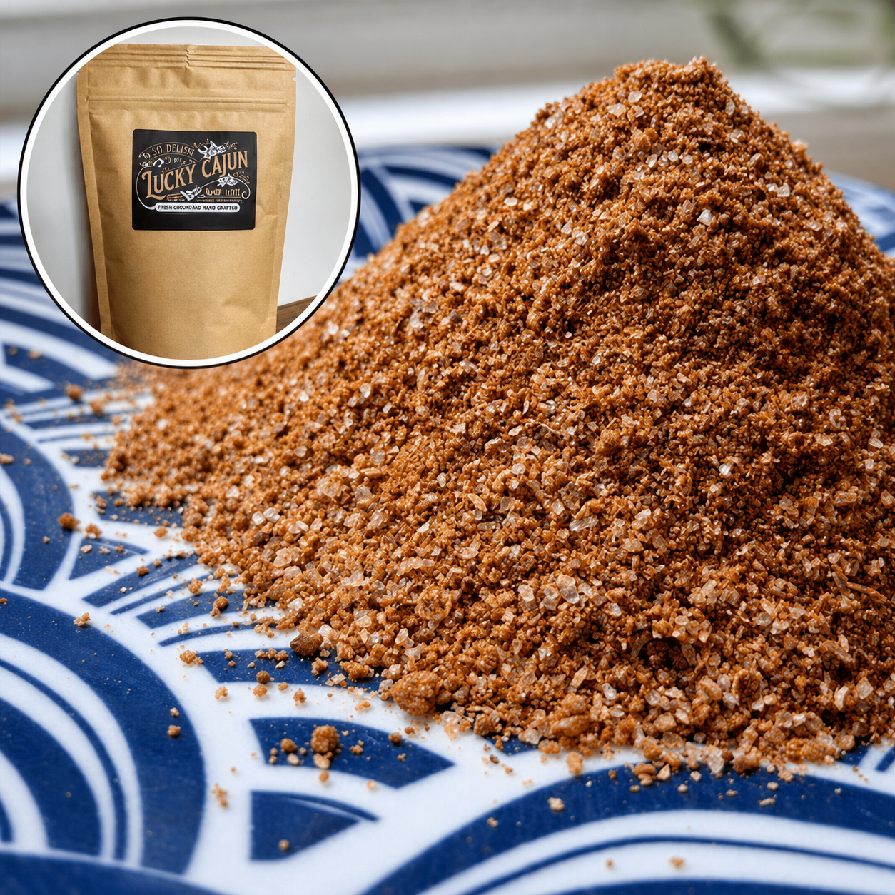 Black Label: Cajun Seasoning Mix ( Large 8oz size ) - Lucky Cajun Hand Made Seasoning