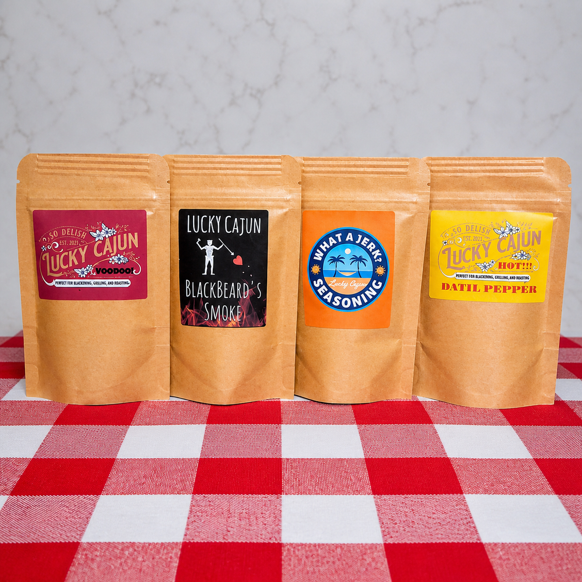 Exclusive YouTube - Only Deal: The Heat Seeker 4 - Pack – Just $20 + Free Shipping - Lucky Cajun Hand Made Seasoning