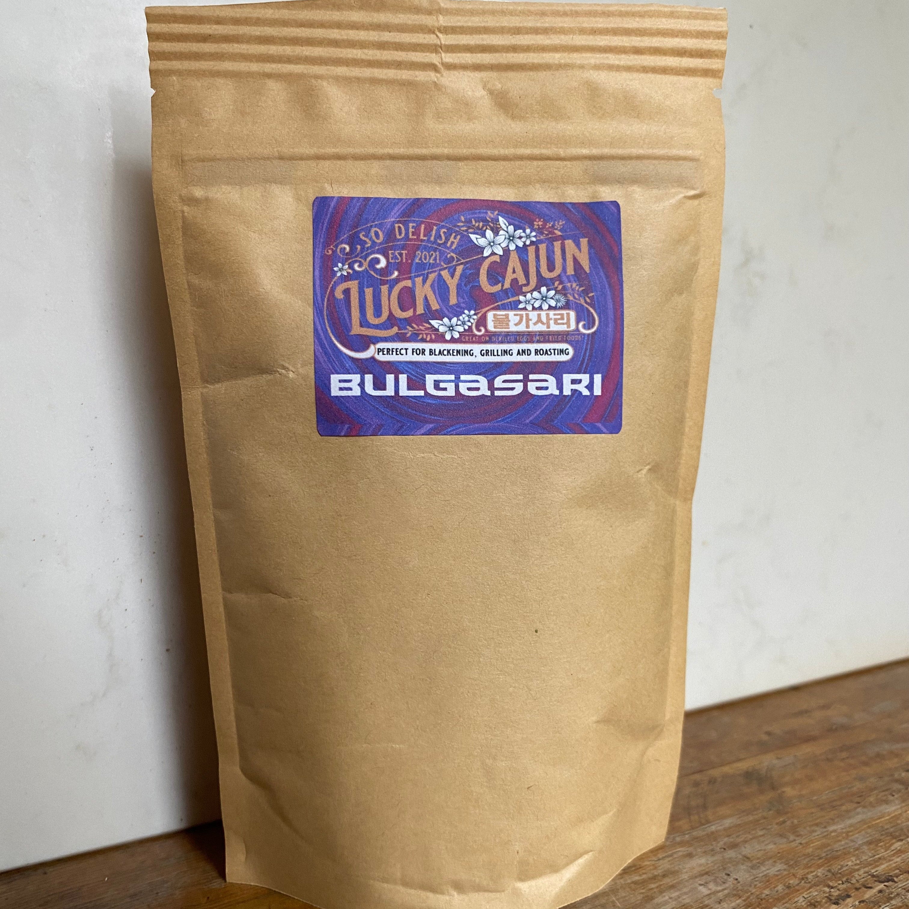 Lucky Cajun Bulgasari - A Bold Cajun-Korean Fusion Seasoning ( Large 8oz size )
