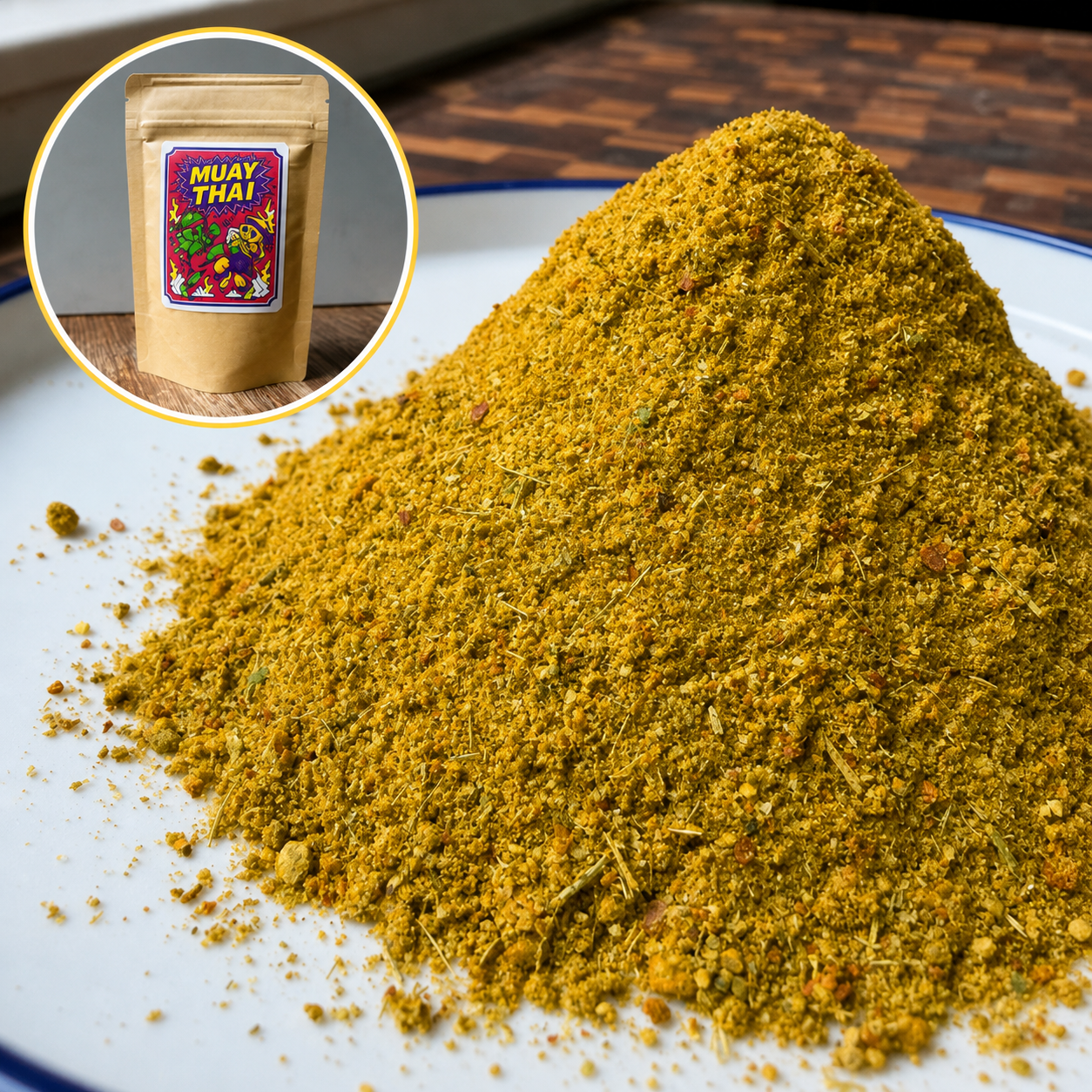 Fresh-ground Muay Thai Thai spice blend close-up — Lucky Cajun Handmade