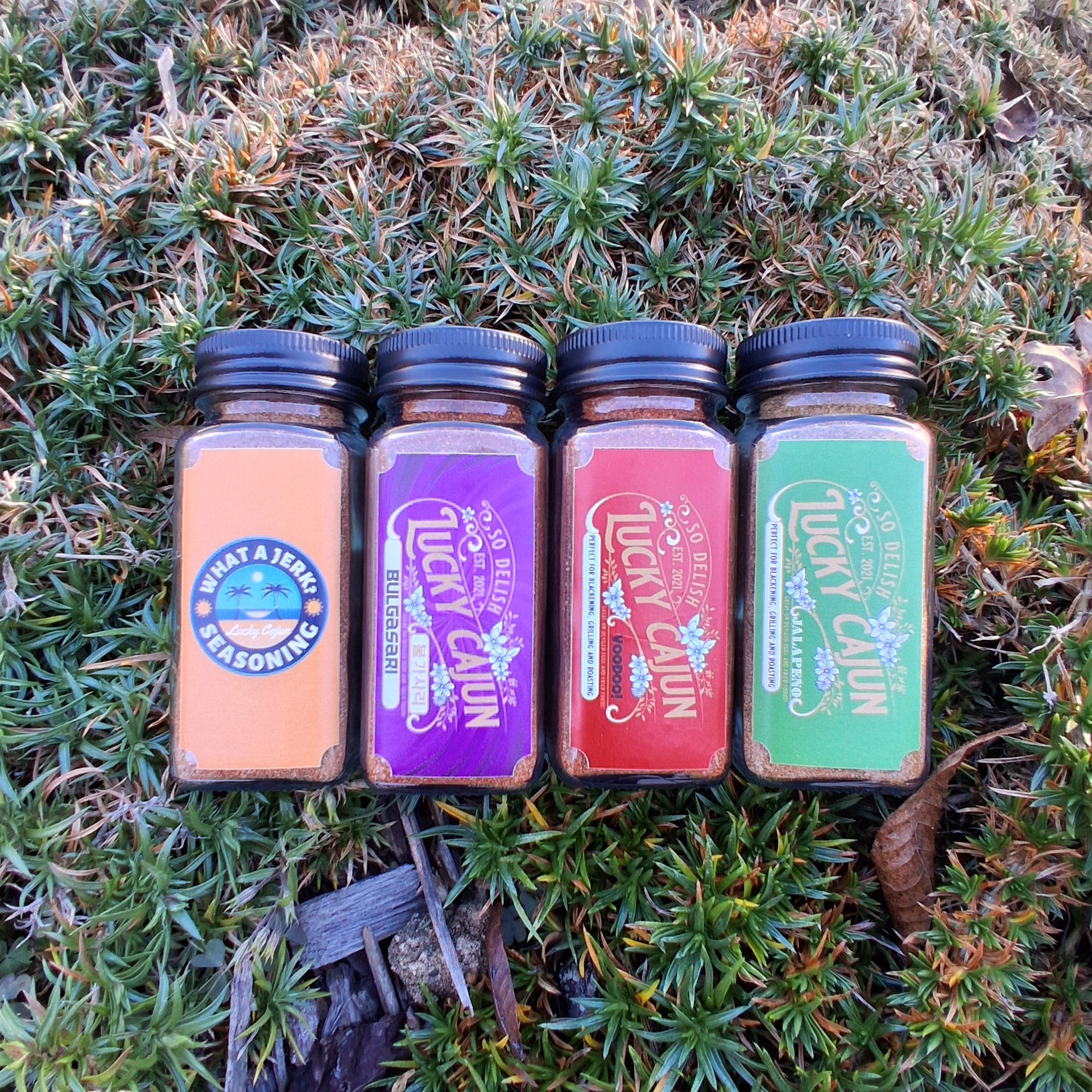 Holiday 4 Pack Gift Set - Lucky Cajun Hand Made Seasoning
