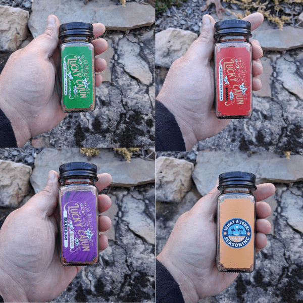 Holiday 4 Pack Gift Set - Lucky Cajun Hand Made Seasoning